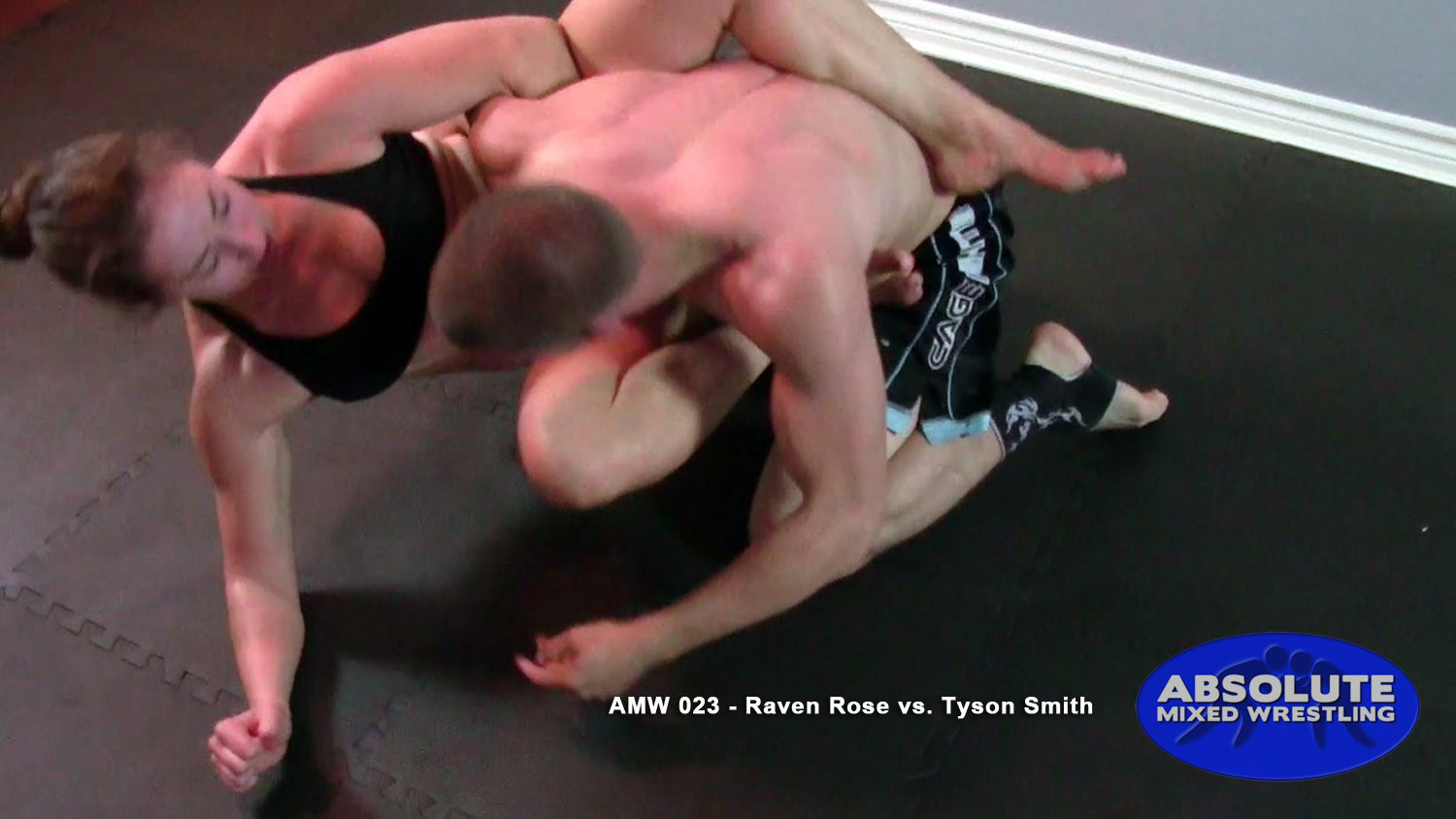 Raven Rose Tyson Smith intergender competitive submission apartment Absolute Mixed Wrestling